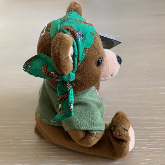 Harley-Davidson Bean Bag Plush Manifold Max good cond Bandana & Harley shirt - Picture 4 of 11